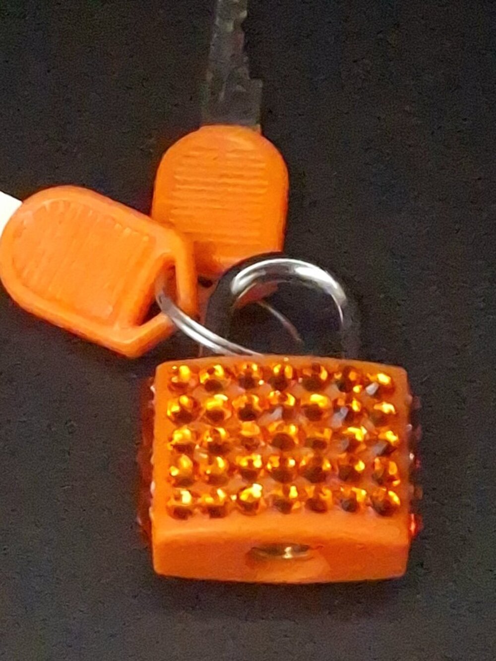 Small Bedazzled Locks with Keys, Bling Padlock